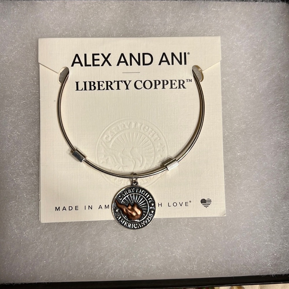 Alex and Ani Liberty Copper Bracelet